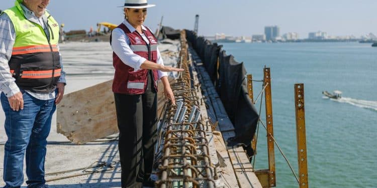 Puente Vehicular Nichupté alcanza 94.2% de avance y queda completamente unido en Cancún